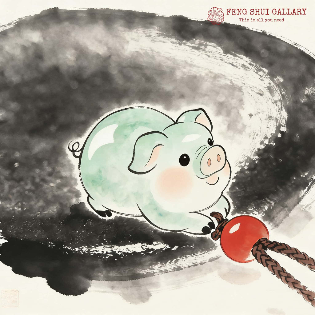 Fortune Blessing Zodiac Pig Jade Pendant– Symbol of Abundance & Joy
