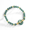Centered Harmony Jade Bead Bracelet