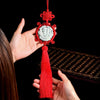 Jade Dragon Boat Car Hanging Ornament – Safe Journey & Success Charm with Red Tassel