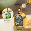 Tibetan Mini Gau Box Pendant-Stainless Steel Spiritual Amulet with Adjustable Cord