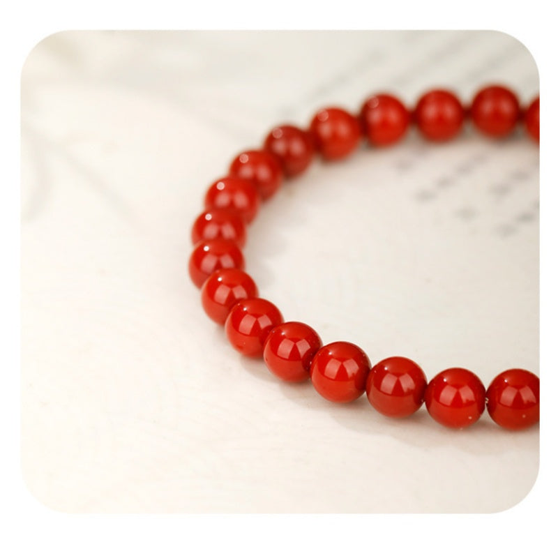Sterling Silver Lucky Horse Agate Bracelet-Courage in Motion