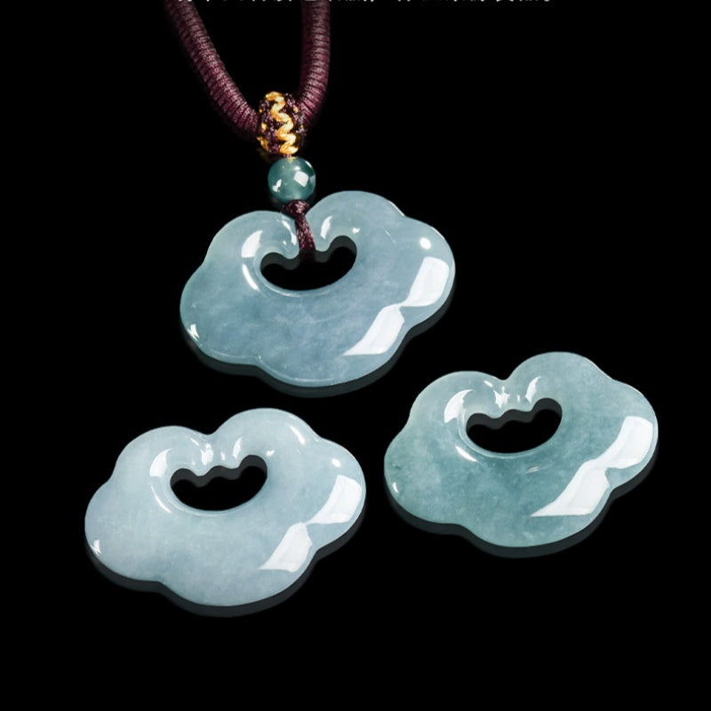 Fortune Harmony Ruyi Jade Pendant Necklace
