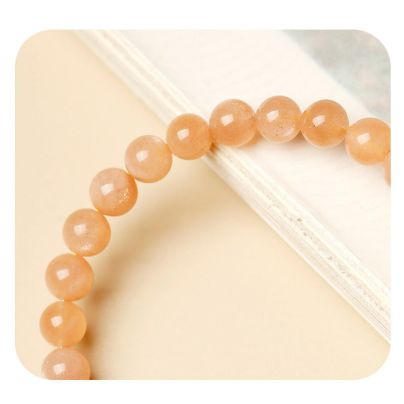 Ice Jade Gourd Sunstone Bracelet-Welcome Good Fortune