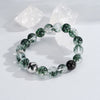 Green Phantom Quartz Bracelet with 925 Silver Butterfly – Crystal of Clarity, Growth & Good Fortune