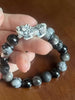 Guardian Flow Pixiu Obsidian & Lava Stone Silver Bracelet