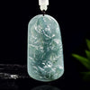 Natural Jadeite Guanyin with Dragon Pendant – Hand-Carved Ice-Type Jade