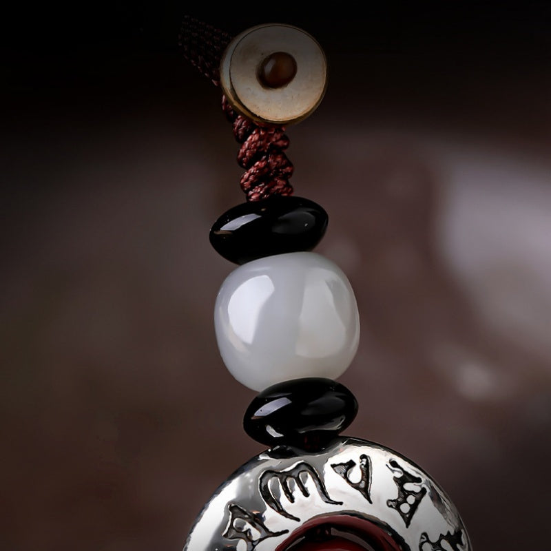 Black Obsidian Pixiu Car Keychain-Roadside Resolve