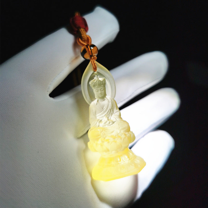 The Infinite Ground: Ksitigarbha Bodhisattva Glaze Pendant