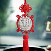Jade Dragon Boat Car Hanging Ornament – Safe Journey & Success Charm with Red Tassel