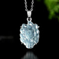 Ice Jade Nine-Tailed Fox Pendant Necklace – Intuition, Attraction & Protection