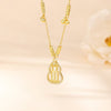Gold Abacus Calabash Necklace — Wealth • Blessings • Abundance