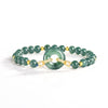Centered Harmony Jade Bead Bracelet