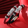 999 Silver Pixiu Handmade Rope Magnetic Clasp Bracelet-Attract Wealth