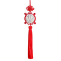 Jade Dragon Boat Car Hanging Ornament – Safe Journey & Success Charm with Red Tassel
