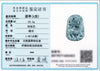 Natural Grade A Blue Jadeite Qilin Pendant – Ice Variety Jade Necklace for Men