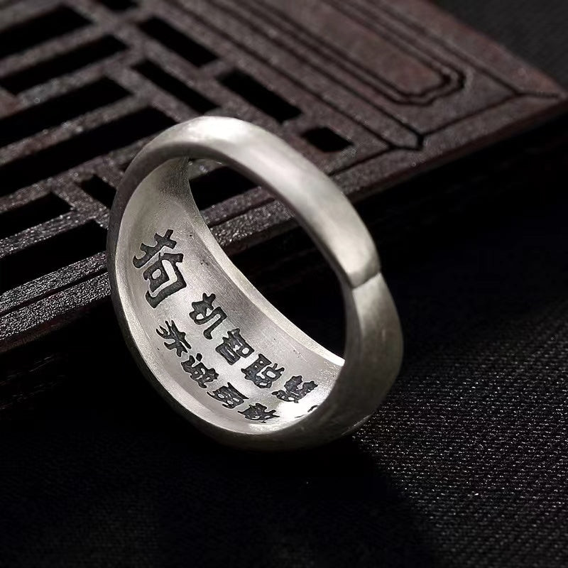 990 Pure Silver 12 Chinese Zodiac Ring-Good Luck Protection