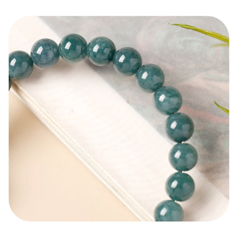 Blue Water Jadeite Pixiu Bracelet-Forward Intention
