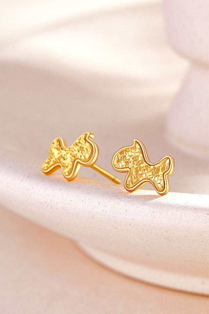 18K Gold-Plated 925 Silver Zodiac Stud Earrings-Your Sign, Your Story