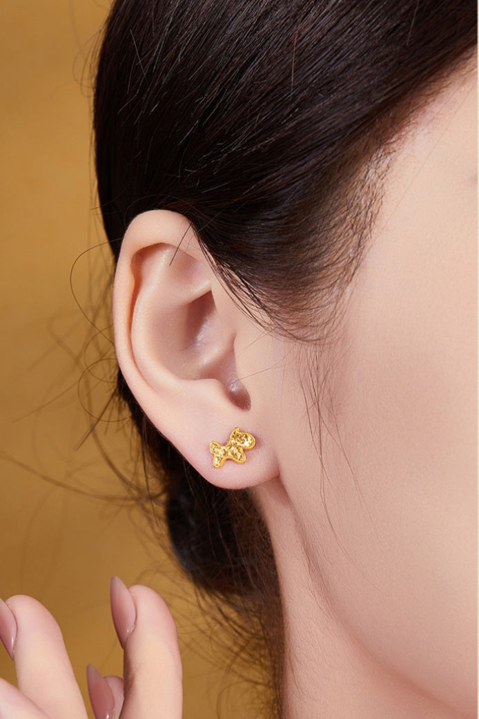 18K Gold-Plated 925 Silver Zodiac Stud Earrings-Your Sign, Your Story