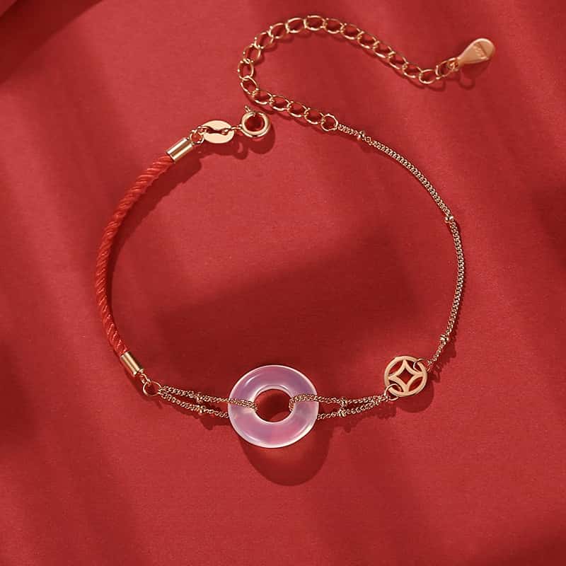 White Jade Bracelet-Fu Blessing
