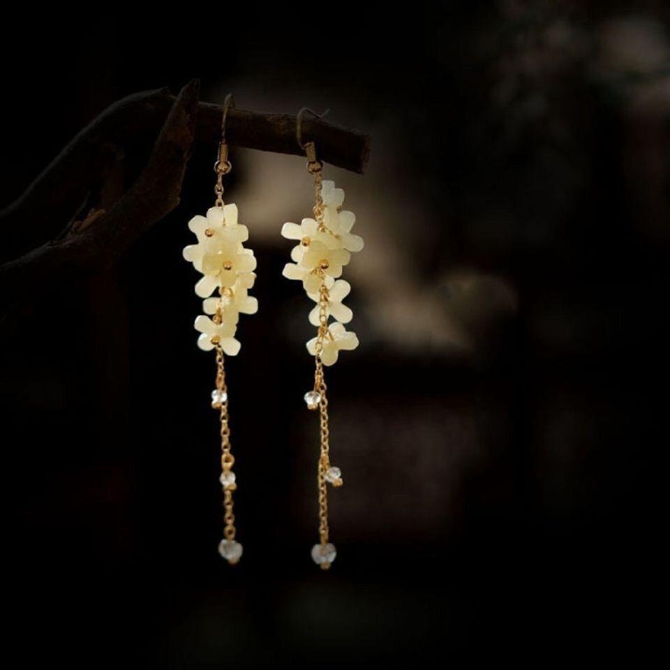 Yellow Agate Fengshui Earrings