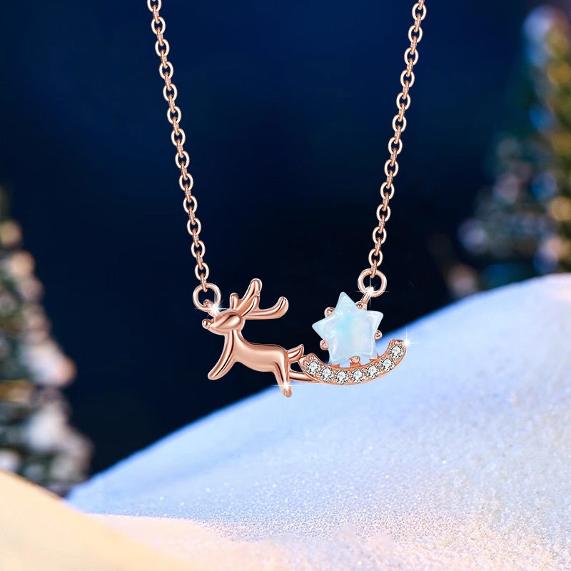 Reindeer Sterling Silver Necklace-A Future With You