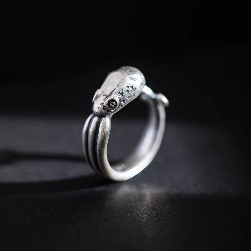 Original Design Octopus Silver Ring-Intelligence