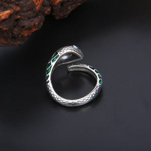 Mysterious Snake Silver Ring-Wisdom and Intuition