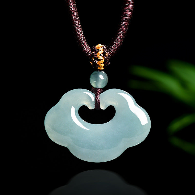Fortune Harmony Ruyi Jade Pendant Necklace