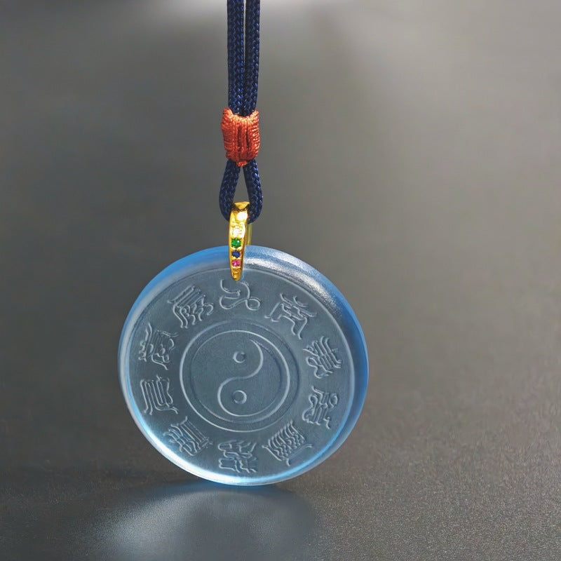 Tai Chi Bagua Glaze Pendant–Balance, Protection & Harmonious Energy