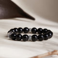 Treasure Vase Obsidian & Clear Quartz Bracelet-Wisdom & Grace