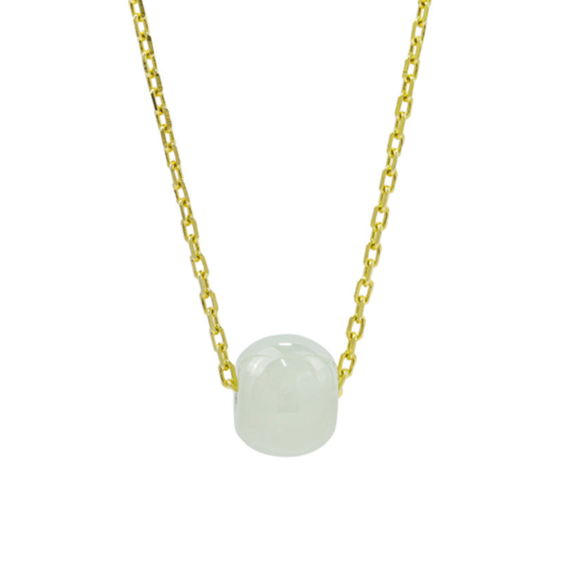 White Jade Pendant Necklace