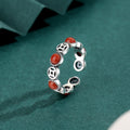 Coin Green Nephrite Jade 925 Sterling Silver Ring-Quiet Harmony