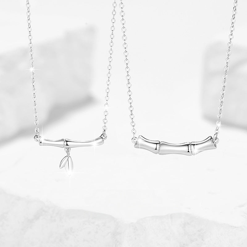 Bamboo S925 Silver Pendant Necklace-Steadfast Devotion