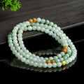 Natural Jade Mala Wrap Necklace-Peace & Prosperity Protection