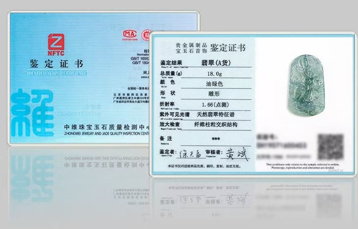 Natural Jadeite Guanyin with Dragon Pendant – Hand-Carved Ice-Type Jade