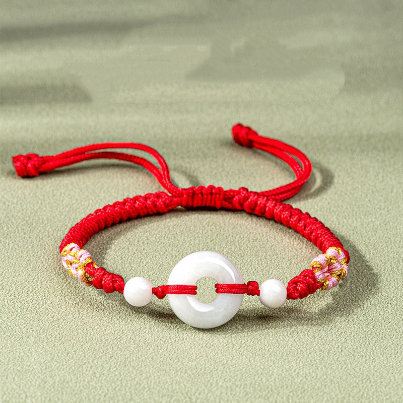 Lucky Love Guardian Knot Jade Bracelet-Protection & Romance Talisman