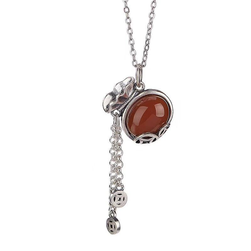 Red Agate Money Bag Necklace-Attract Wealth&Prosprity