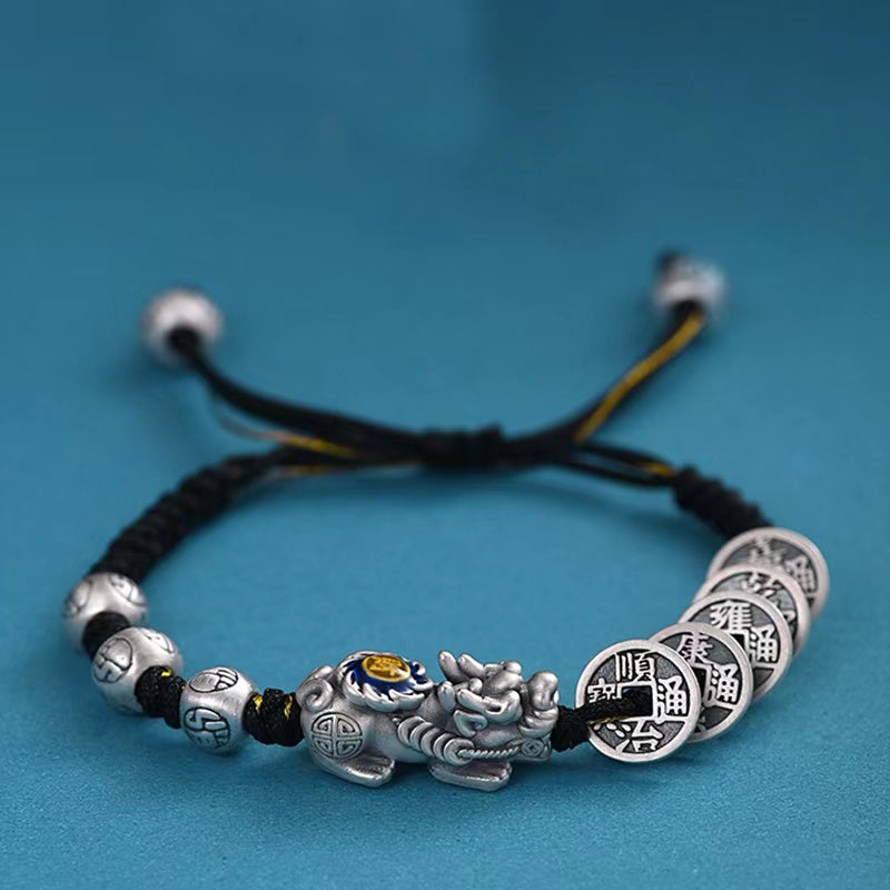 Lucky Coins Pixiu Protection Bracelet