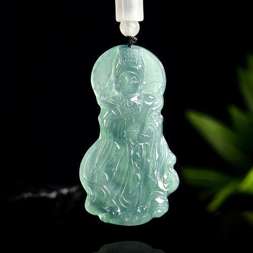 Mazu Goddess of the Sea Jade Pendnat-Peace, Protection & Blessings