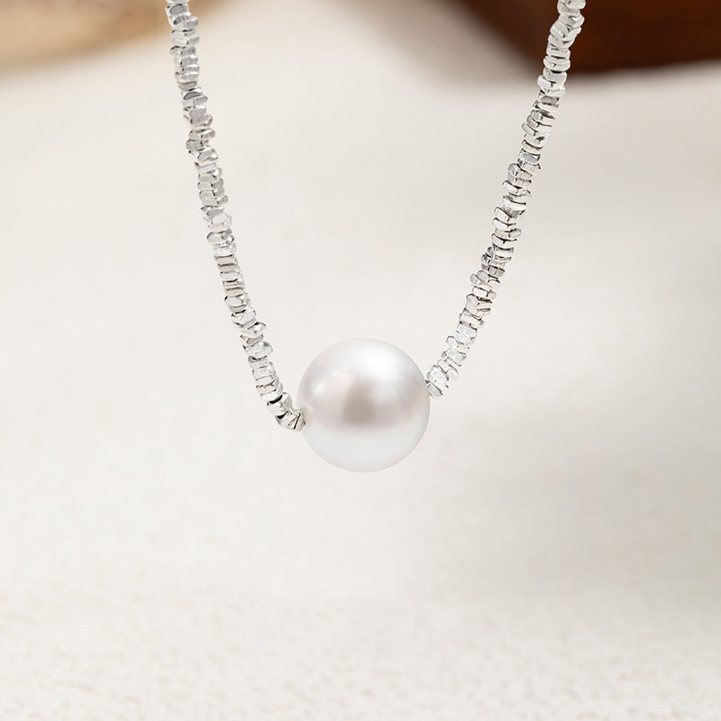 Shell Pearl Sterling Silver Necklace-Always Back to You