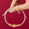 Gold Fox Handmade String Bracelet-Luck and Prosperity