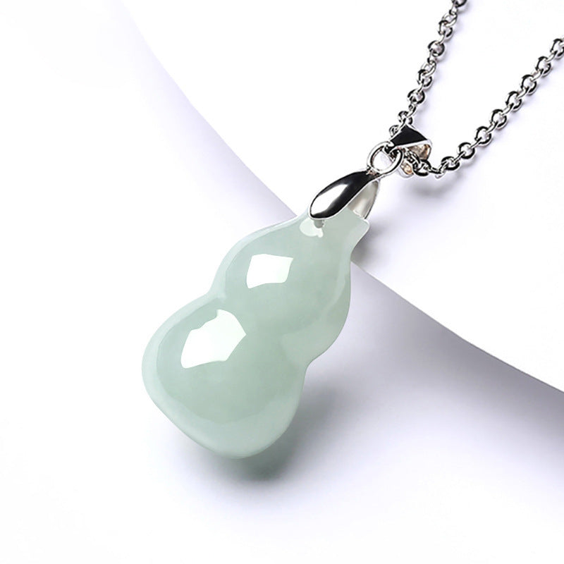 Grade A Jade Gourd Pendant – Symbol of Blessings, Wealth & Protection