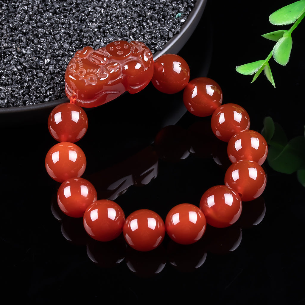 New Edition Red Agate Pixiu Lucky Bracelet