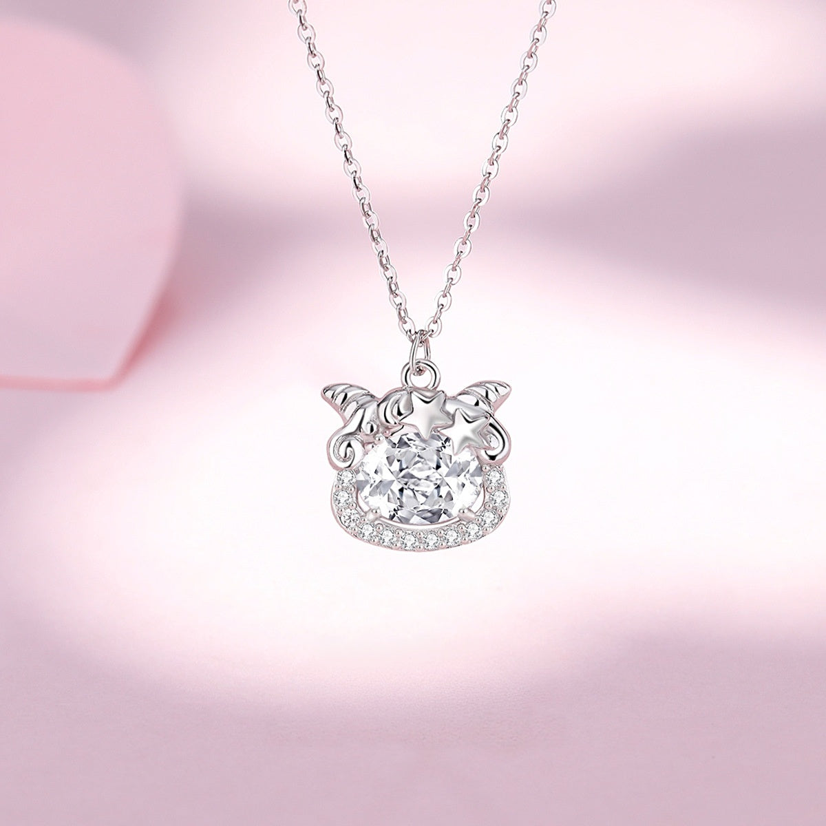 Lamb S925 Silver Necklace-Gentle Good Wishes