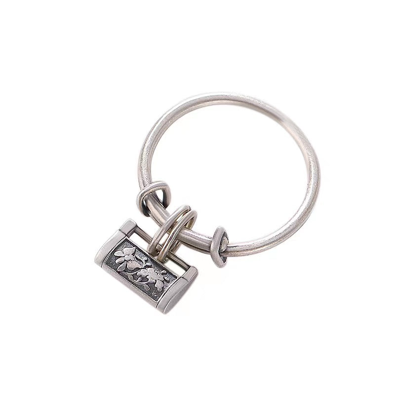 Longevity Lock Ring-925 Silver Ruyi Protection Ring