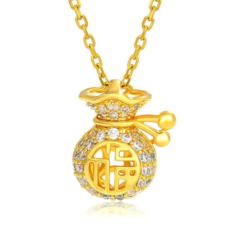 Lucky Money Bag Pendant-Fengshui Wealth