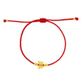 Gold Butterfly Red String Bracelet-Transformation and Prosperity