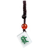 Mahjong Fortune Lucky Phone Charm Key Chain-Grade A Jade