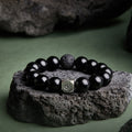 Obsidian Bead Stretch Bracelet-Awakened Core